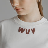 WUV Logo-T-Shirt Creme