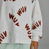 Terry Longsleeve Creme All-Over