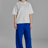 Wide Leg Sweat Pants Royal Blue