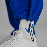 Wide Leg Sweat Pants Royal Blue